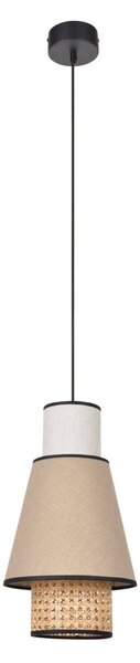 Lampa Wisząca MARKET SET, Singapour XS, ściemnialny, beżowy, salon, tkanina | tekstylia, design