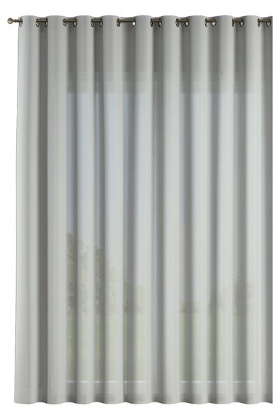 Firana na przelotkach kolor kremowy tkanina półprzezroczysta, strukturalna