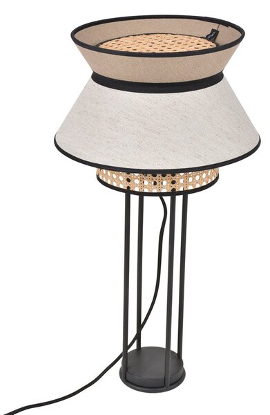 Lampa Stołowa MARKET SET, Singapour DBL, beżowy, salon, tkanina | tekstylia, design