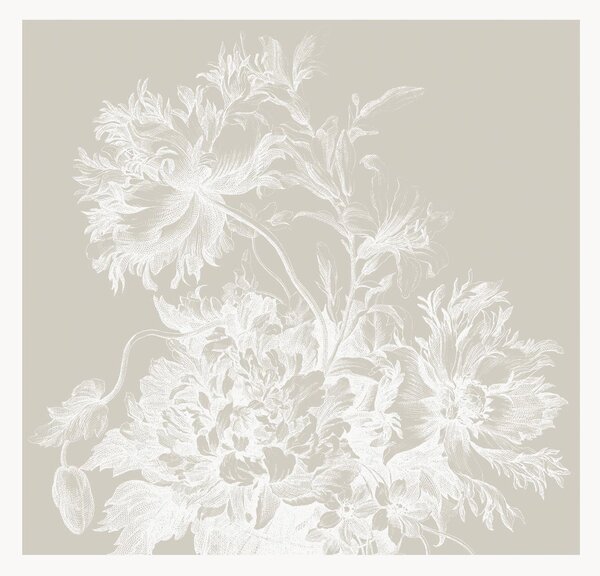 Tapeta Engraved Flowers