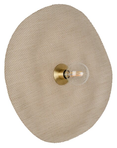 Lampa Ścienna MARKET SET, Rivage M, ściemnialny, beżowy, salon, tkanina | tekstylia, design