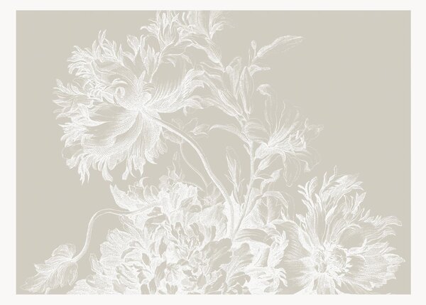 Tapeta Engraved Flowers