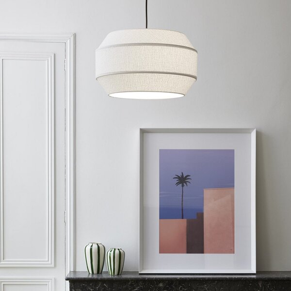 Lampa Wisząca MARKET SET, Cosiness, ściemnialny, biały, salon, tkanina | tekstylia, design