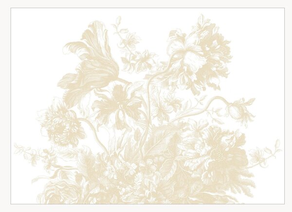 Tapeta Frans Uyterlinde - Engraved Flowers