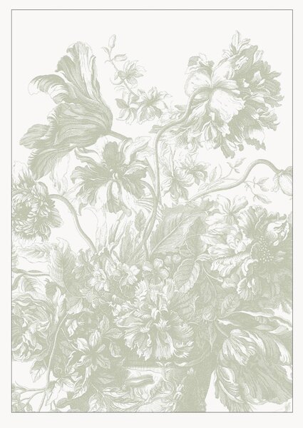 Tapeta Engraved Flowes