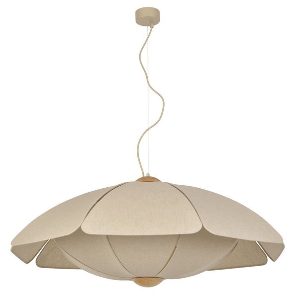 Lampa Wisząca MARKET SET, Coquillage, ściemnialny, beżowy, salon, tkanina | tekstylia, design