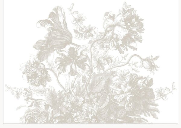 Tapeta Frans Uyterlinde - Engraved Flowers