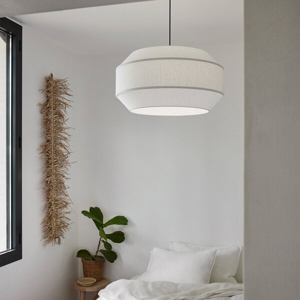 Lampa Wisząca MARKET SET, Cosiness, ściemnialny, biały, salon, tkanina | tekstylia, design