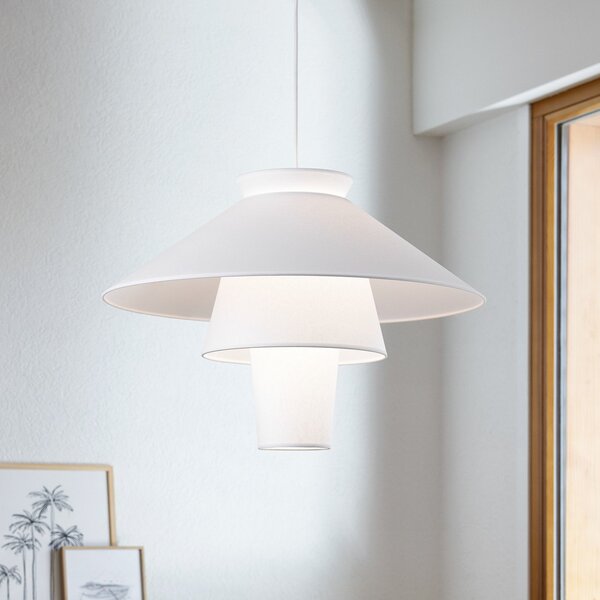 Lampa Wisząca MARKET SET, Ruche, ściemnialny, biały, salon, papier | karton, design