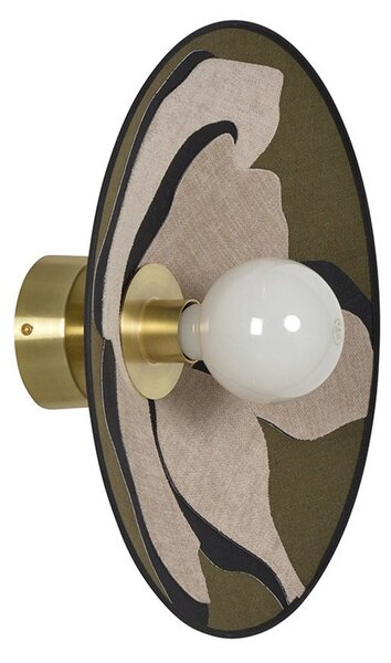 Lampa Ścienna MARKET SET, Sonia Laudet, ściemnialny, zielony, salon, tkanina | tekstylia, design