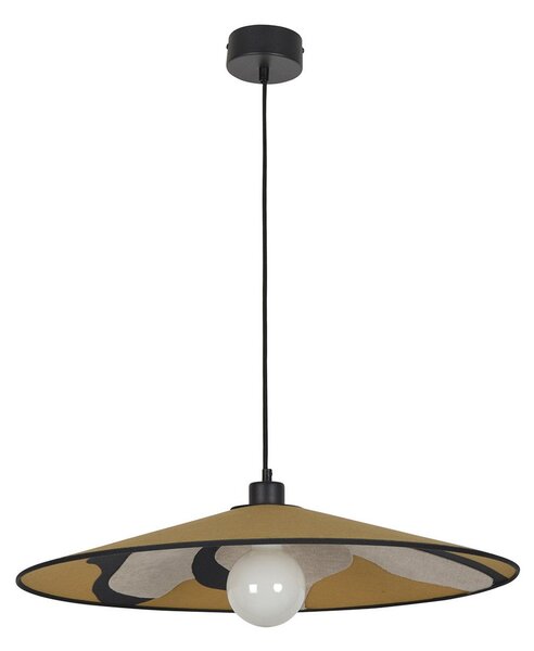 Lampa Wisząca MARKET SET, Sonia Laudet, ściemnialny, żółty, salon, tkanina | tekstylia, design