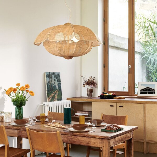 Lampa Wisząca MARKET SET, Coquillage, ściemnialny, drewniany, salon, drewno, design