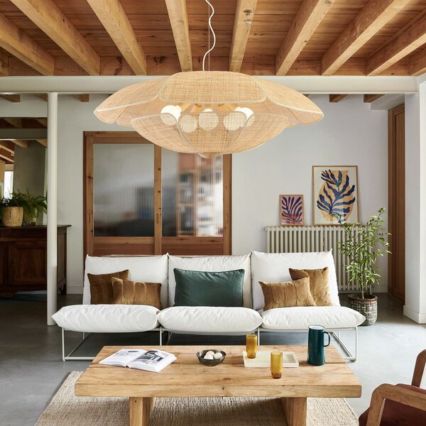 Lampa Wisząca MARKET SET, Coquillage, ściemnialny, drewniany, salon, drewno, design