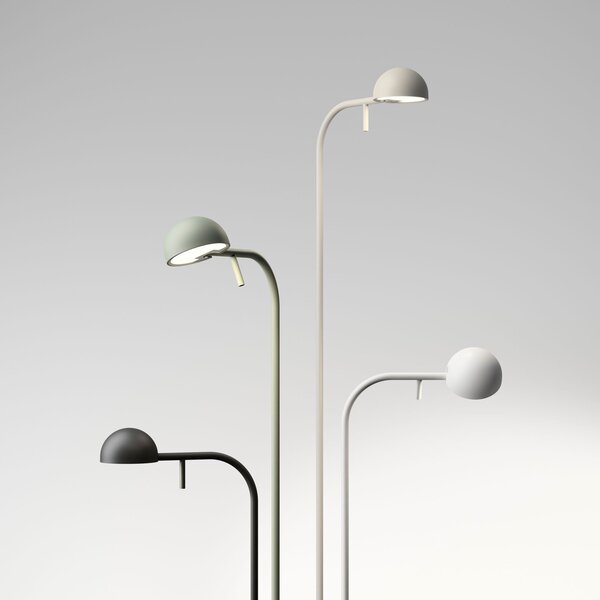 Lampa Podłogowa Vibia, Pin, beżowy, salon, metal, nowoczesny