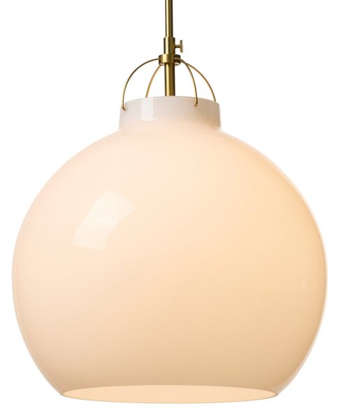 Lampa Wisząca Halo Design, TOSCANA, ściemnialny, biały, jadalnia, szkło, design