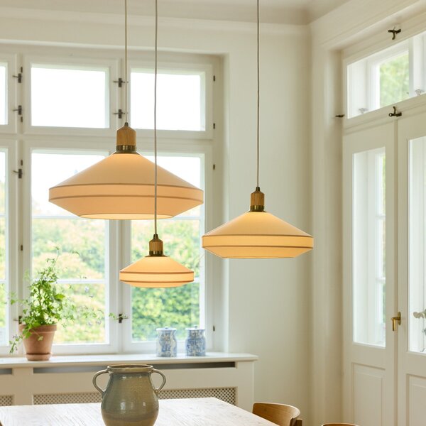 Lampa Wisząca Halo Design, PARIS SOFT, ściemnialny, jadalnia, tkanina | tekstylia, design
