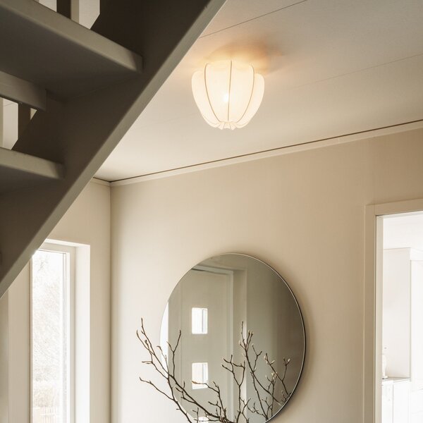 Lampa Sufitowa Watt & Veke, Anna, ściemnialny, biały, sypialnia, tkanina | tekstylia, design