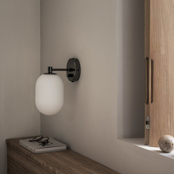 Lampa Ścienna Watt & Veke, Noor, biały, salon, szkło, nowoczesny