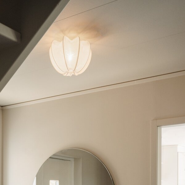 Lampa Sufitowa Watt & Veke, Anna, ściemnialny, biały, sypialnia, tkanina | tekstylia, design