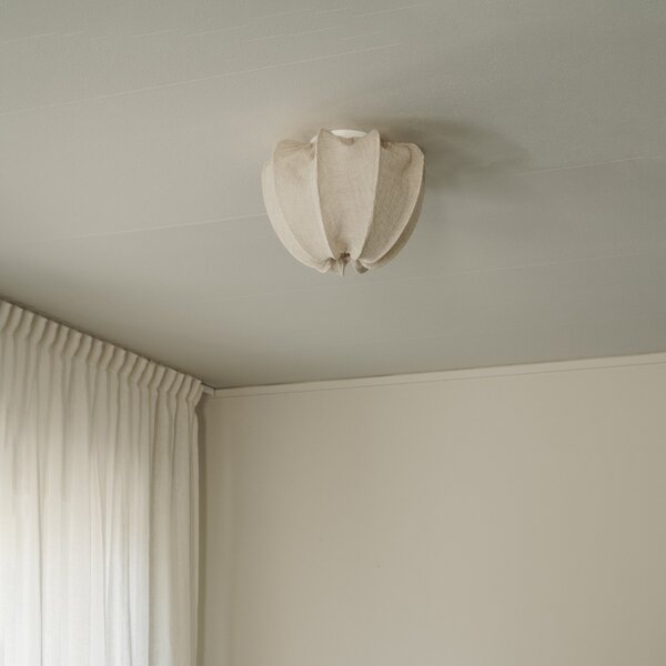 Lampa Sufitowa Watt & Veke, Anna, ściemnialny, beżowy, sypialnia, tkanina | tekstylia, design