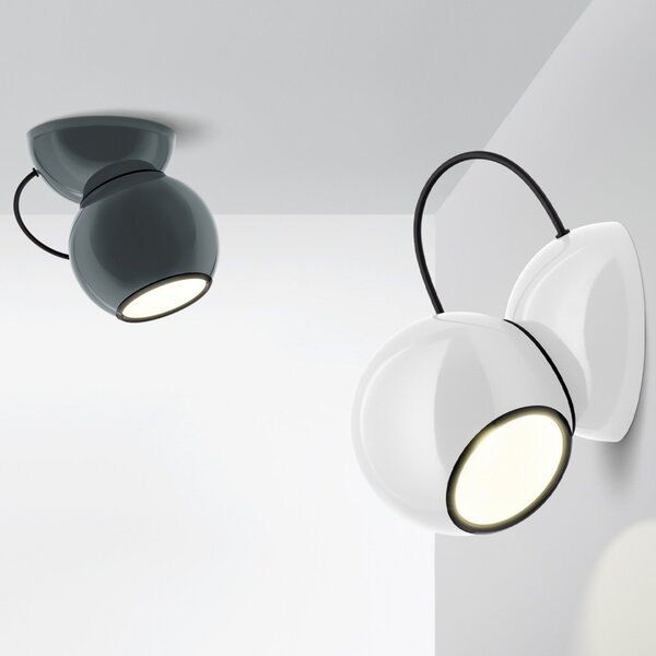 Lampa Sufitowa Stilnovo, Gravitino, ściemnialny, szary, salon, metal, design
