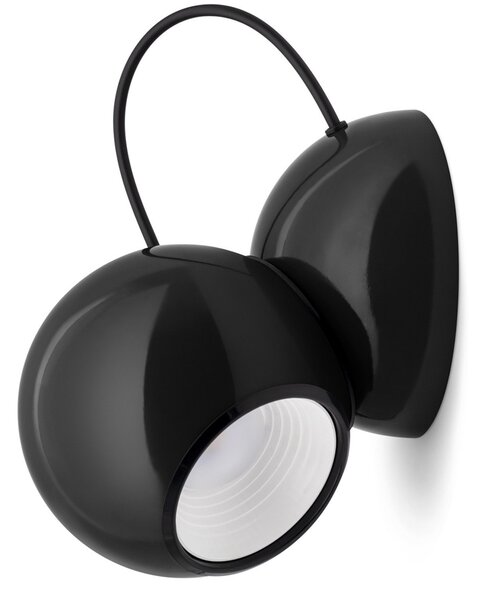 Lampa Ścienna Stilnovo, Gravitino, ściemnialny, czarny, salon, metal, design