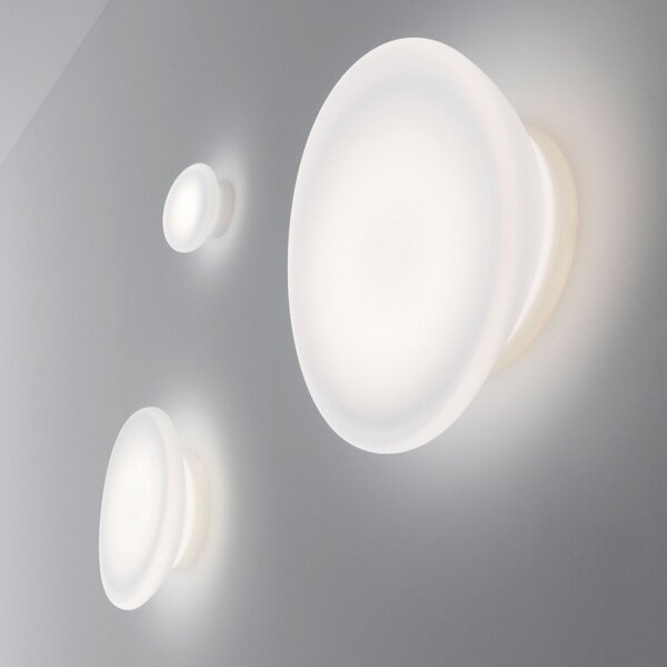 Lampa Ścienna Stilnovo, Dynamic, biały, salon, tworzywo sztuczne, design