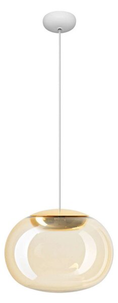Lampa Wisząca Stilnovo, La Mariée, ściemnialny, złoty | mosiężny, salon, szkło, design