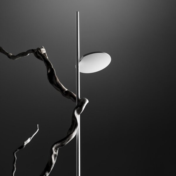 Lampa Podłogowa Stilnovo, Kimia, ściemnialny, czarny, salon, metal, design