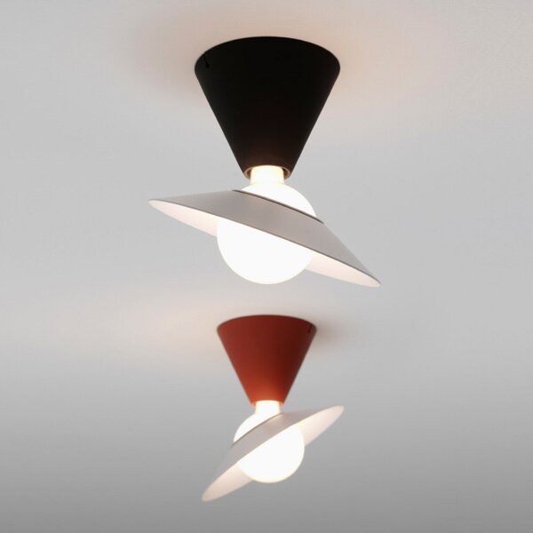 Lampa Sufitowa Stilnovo, Fante, czarny, salon, tworzywo sztuczne, design