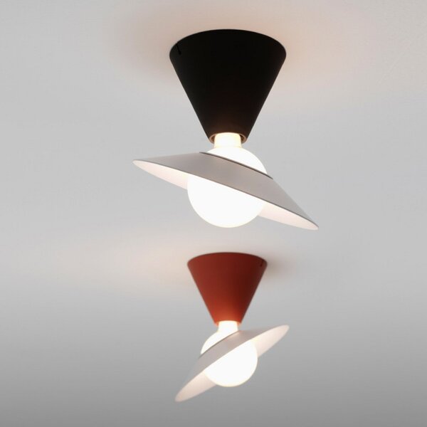 Lampa Sufitowa Stilnovo, Fante, czerwony, salon, tworzywo sztuczne, design