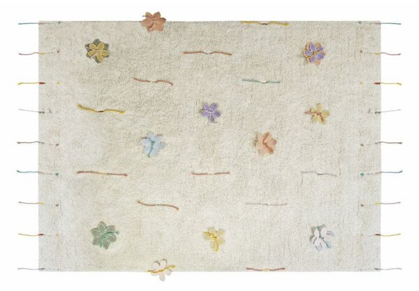 DYWAN BAWEŁNIANY DO ZABAWY WILDFLOWERS 120x160cm - LORENA CANALS