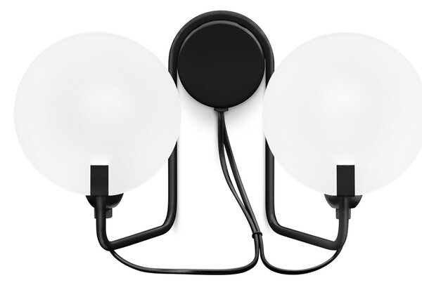 Lampa Ścienna Stilnovo, Bugia, ściemnialny, czarny, salon, metal, design