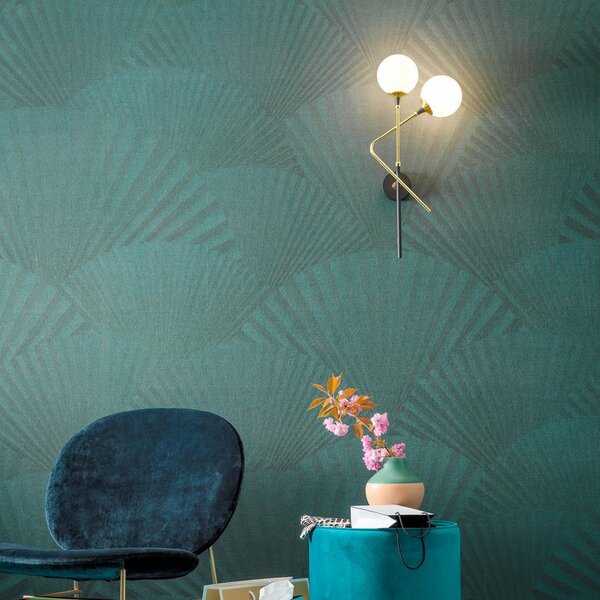 Lampa Ścienna Stilnovo, Galassia, złoty | mosiężny, salon, mosiądz, design