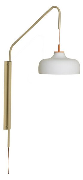 Lampa Ścienna Hübsch, Current, beżowy, salon, szkło, nowoczesny