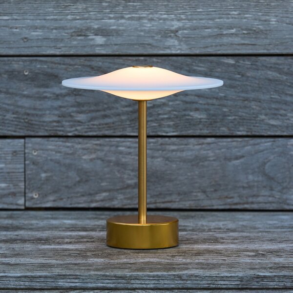 Zewnętrzna Lampa Piet Hein, ściemnialny, złoty | mosiężny, balkon, aluminium, design