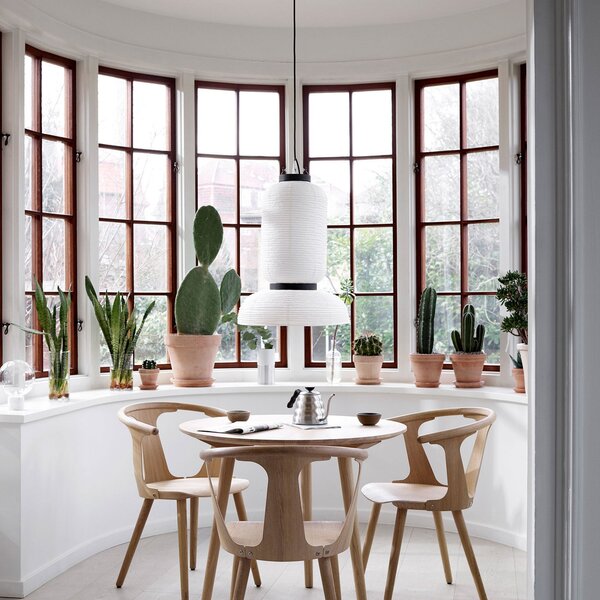 Lampa Wisząca &Tradition, Formakami JH3, ściemnialny, biały, salon, papier | karton, design