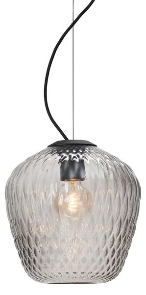 Lampa Wisząca &Tradition, Blown SW3, ściemnialny, transparentny, salon, szkło, design