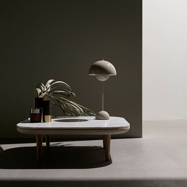 Lampa Stołowa &Tradition, Flowerpot VP3, szary, salon, metal, design