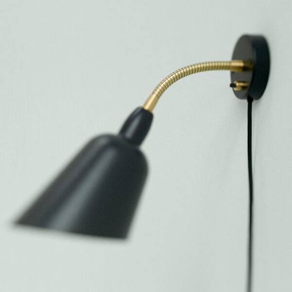 Lampa Ścienna &Tradition, Bellevue AJ9, ściemnialny, czarny, salon, metal, design