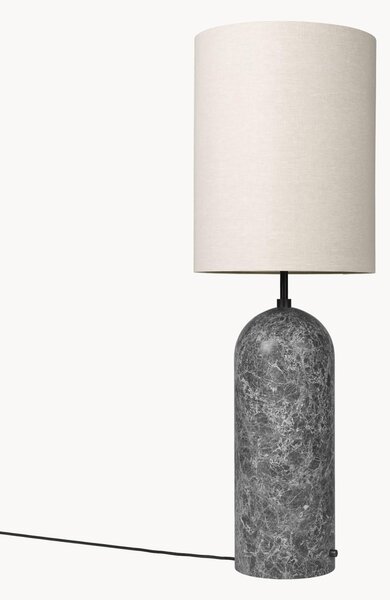 Lampa podłogowa z marmuru z funkcją przyciemniania Gravity, W 130 cm