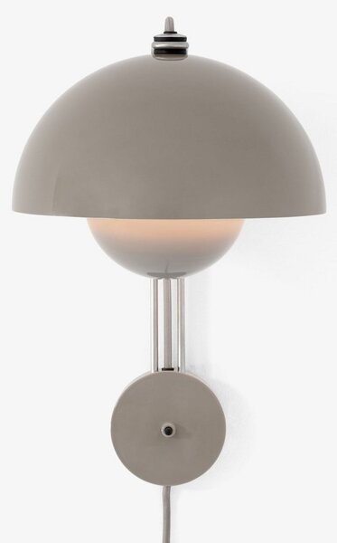 Lampa Ścienna &Tradition, Flowerpot VP8, szary, salon, metal, design