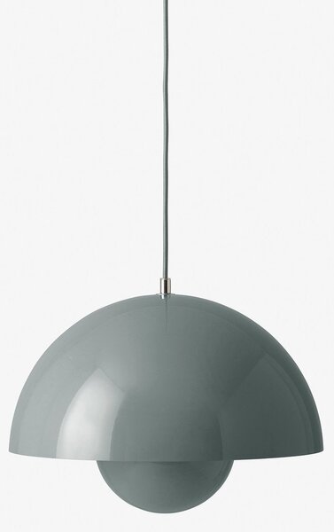 Lampa Wisząca &Tradition, Flowerpot VP7, ściemnialny, szary, salon, metal, design
