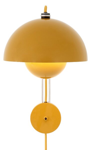 Lampa Ścienna &Tradition, Flowerpot VP8, żółty, salon, metal, design