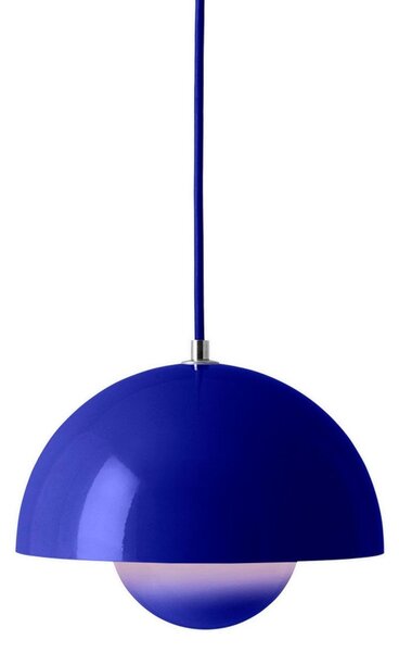 Lampa Wisząca &Tradition, Flowerpot VP1, ściemnialny, niebieski, salon, metal, design