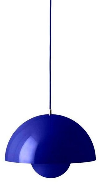 Lampa Wisząca &Tradition, Flowerpot VP7, ściemnialny, niebieski, salon, metal, design