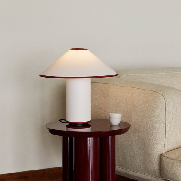 Lampa Stołowa &Tradition, Colette, biały, salon, tkanina | tekstylia, design