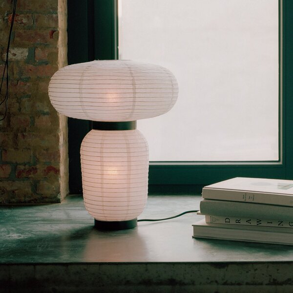 Lampa Stołowa &Tradition, Formakami JH18, ściemnialny, biały, salon, papier | karton, design