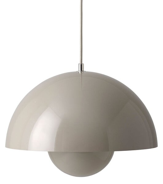 Lampa Wisząca &Tradition, Flowerpot VP7, ściemnialny, szary, salon, metal, design