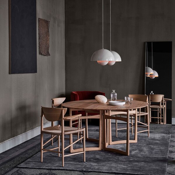 Lampa Wisząca &Tradition, Flowerpot VP7, ściemnialny, szary, salon, metal, design
